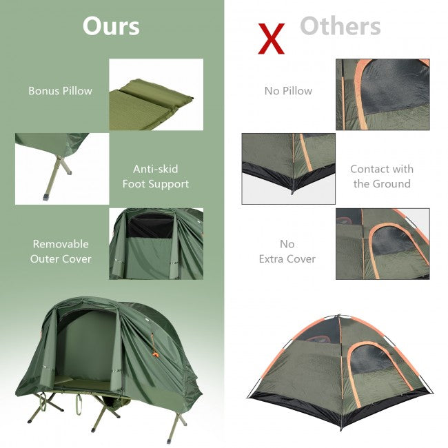 1 Person Portable Camping Tent Cot Outdoor Compact Tent