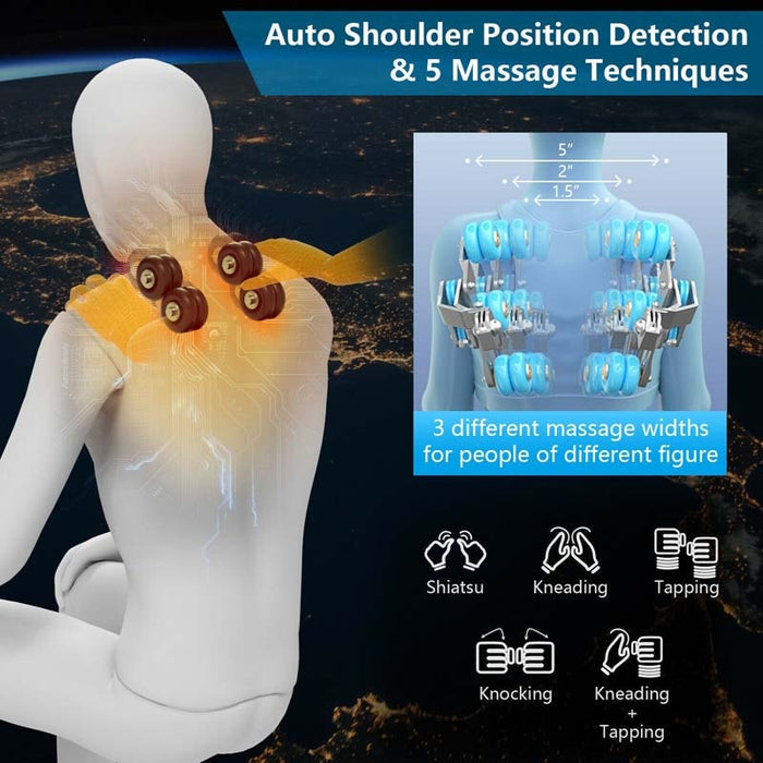 SL Track Full Body Massage Chair, Zero Gravity Massage Recliner with Negative Ion Generators