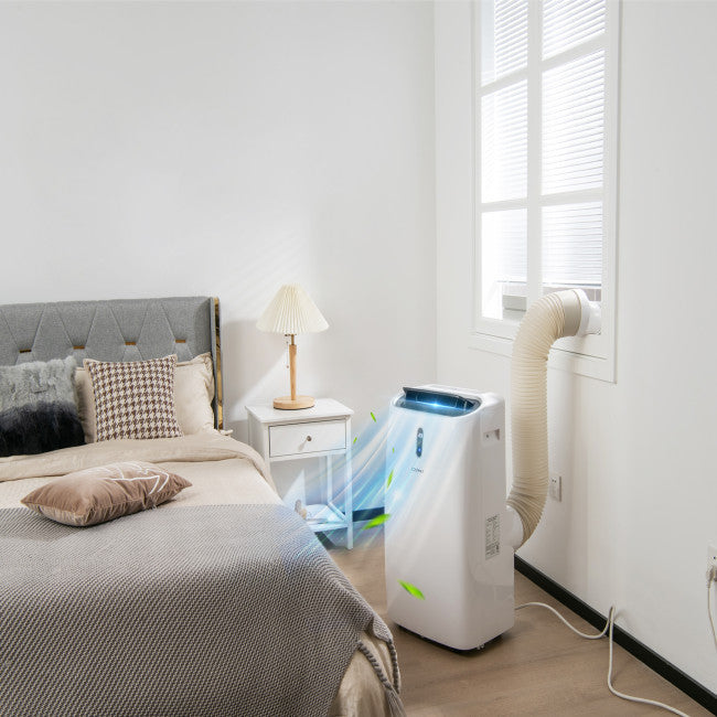 12000BTU Portable 4-in-1 Air Conditioner Oscillation Air Cooler with 3 Speeds and WiFi Smart Control