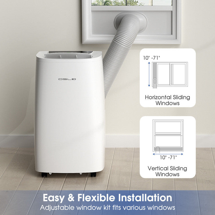14000BTU Portable Air Conditioner 4-in-1 AC Unit with Remote Control and 24H Timer