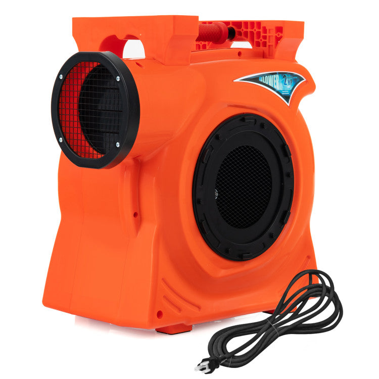 1500W 2 HP Commercial Air Blower UL-listed Inflatable Bounce House Blower with Convenient Handle