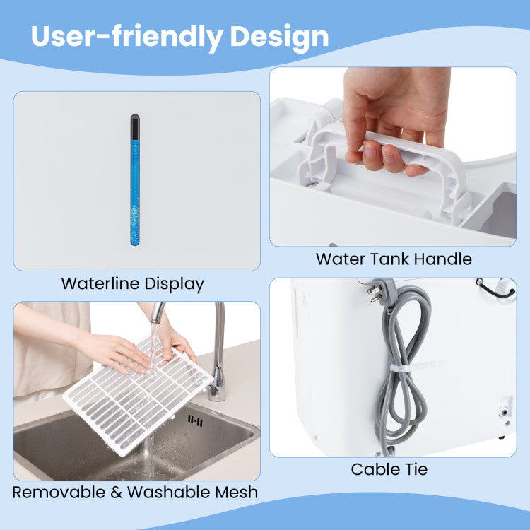 150 Pints Dehumidifier with 24H Timer and LED Display