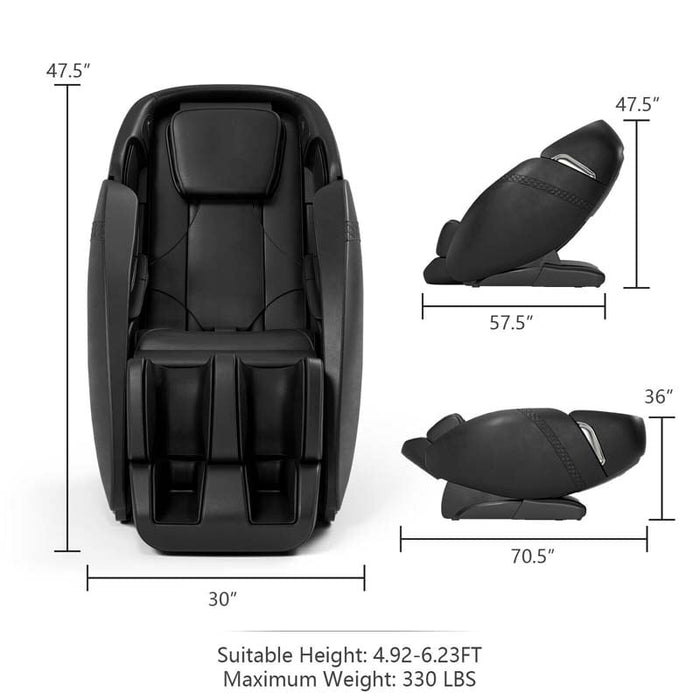 SL Track Full Body Massage Chair, Zero Gravity Massage Recliner with Negative Ion Generators