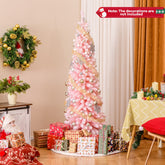 Pink Artificial Christmas Tree with 460 Lush Branch Tips