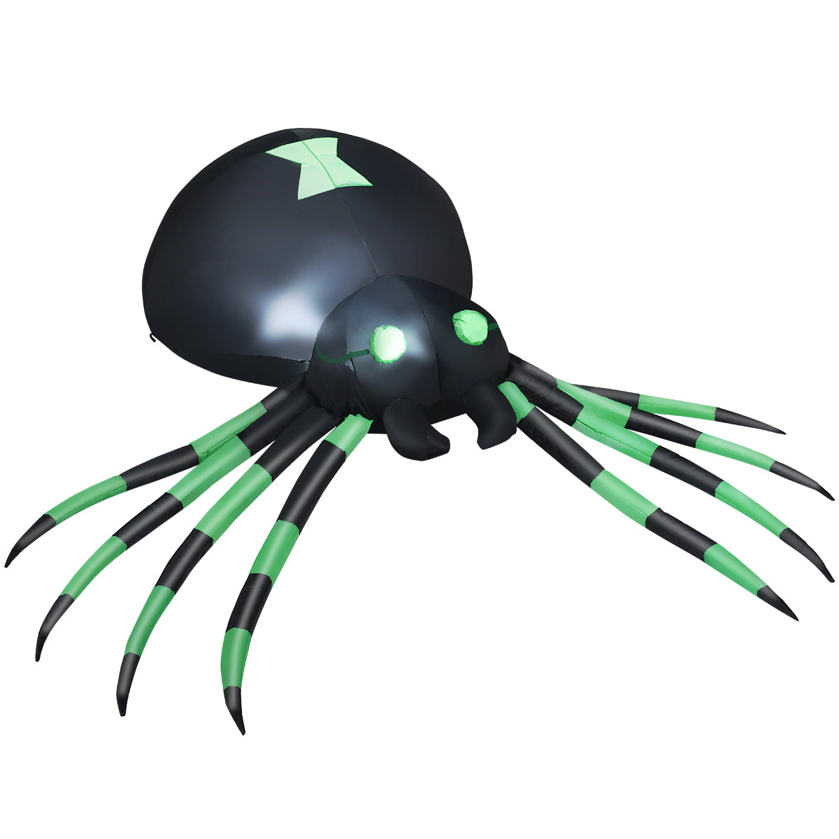 1.8M Halloween Inflatable Spider with LED Lights
