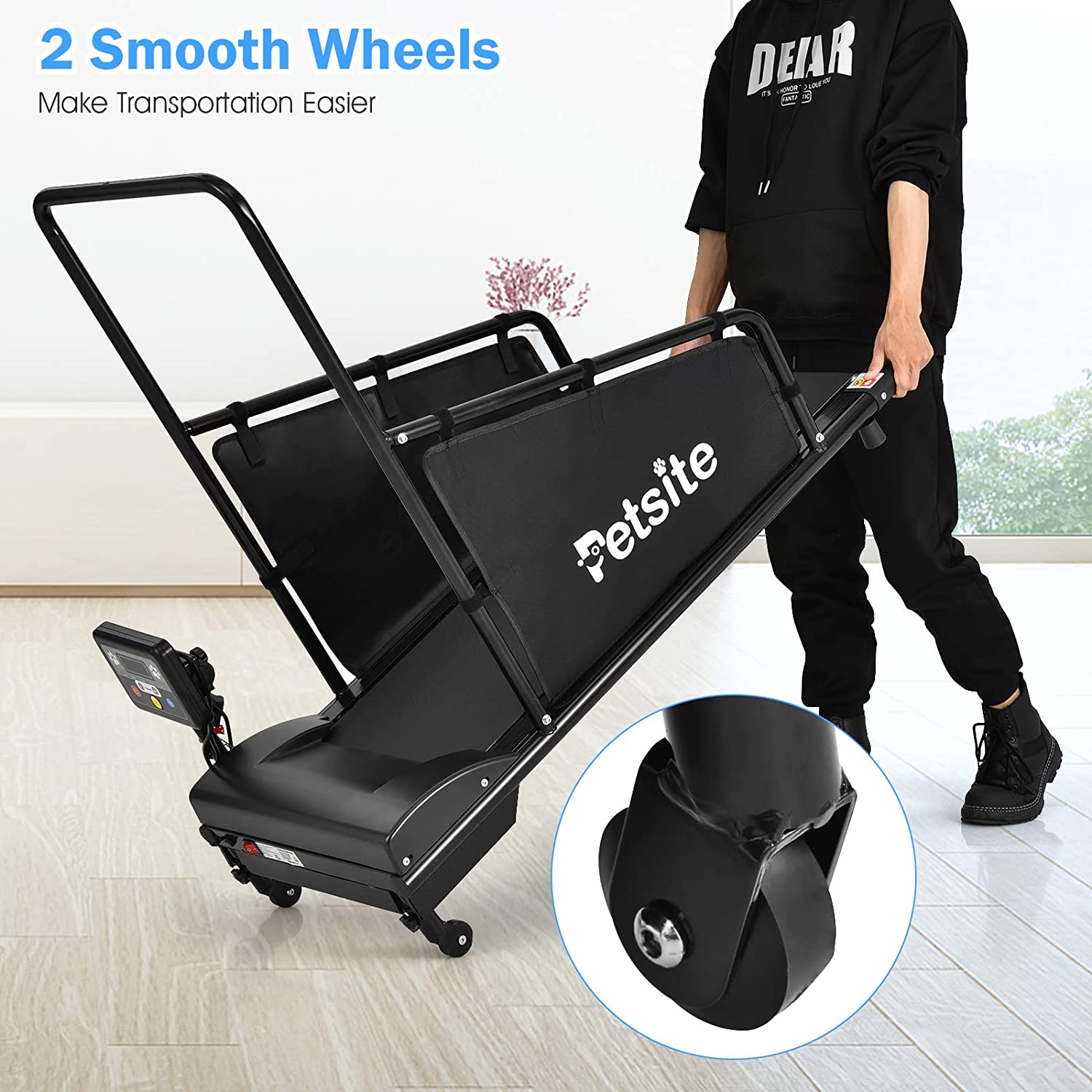 Pet Dog Treadmill Running Machine with Remote Control and LCD Display for Small/Medium-Sized Dogs