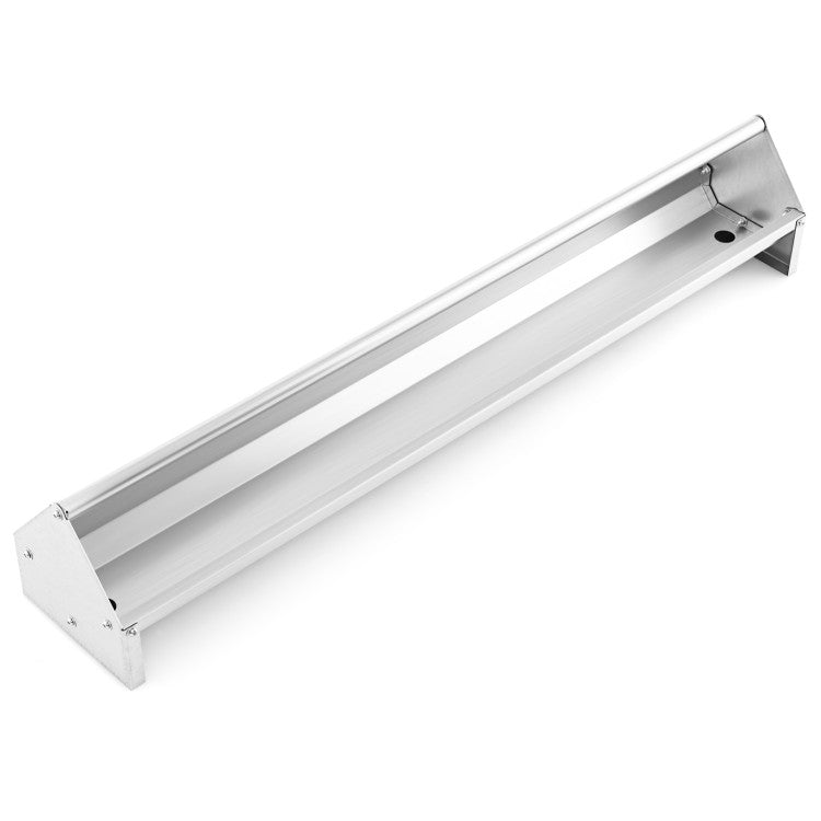 Metal Chicken Feeder Chicken Feeding Trough with Drainage Holes