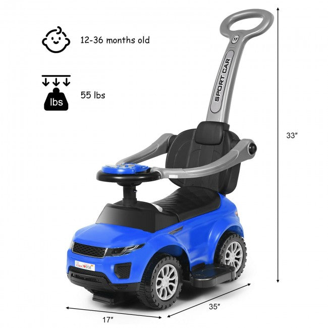 3 in 1 Ride on Push Car Toddler Stroller