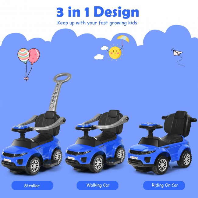 3 in 1 Ride on Push Car Toddler Stroller