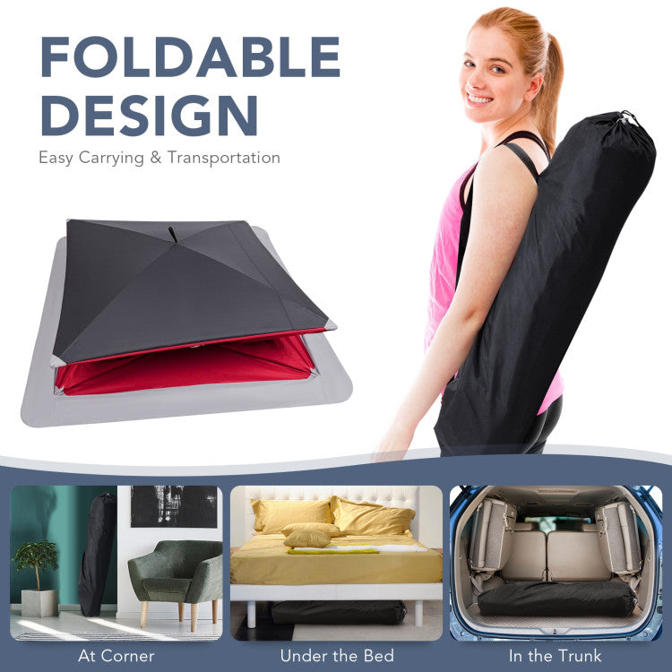 2-person Portable Pop-Up Ice Fishing Shelter Tent with Carrying Bag