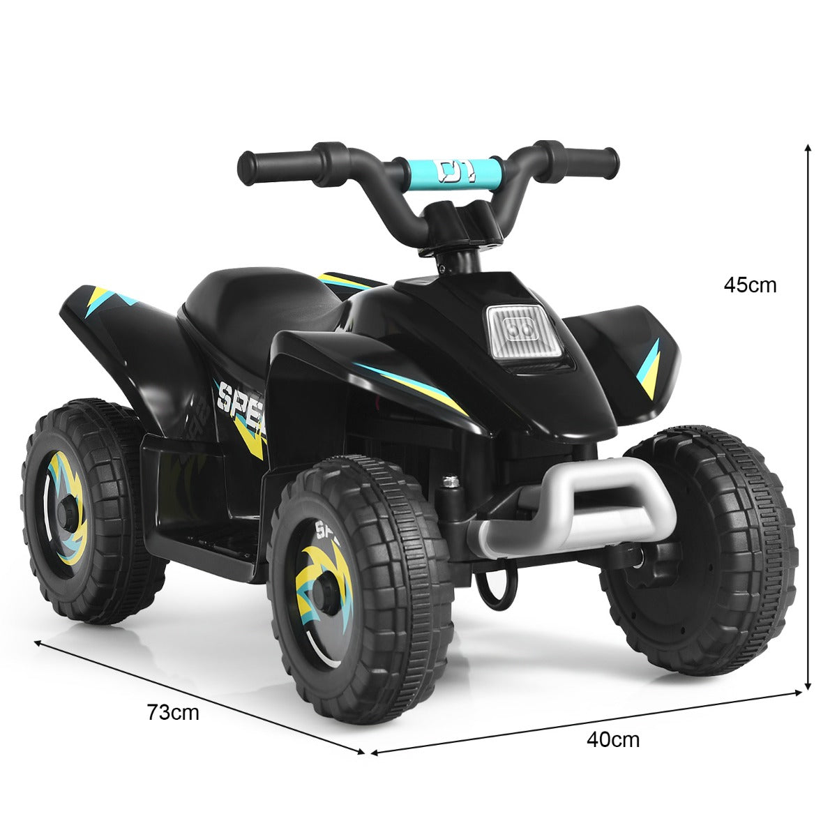 6V Kids Ride on ATV Toy Electric Quad Car with Forward/Reverse Switch