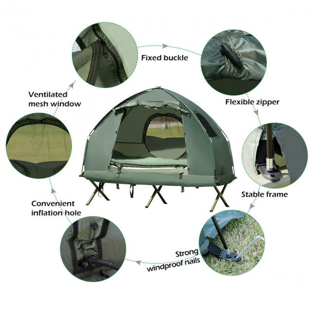 1-Person Portable Camping Tent Folding Pop-Up Compact Tent