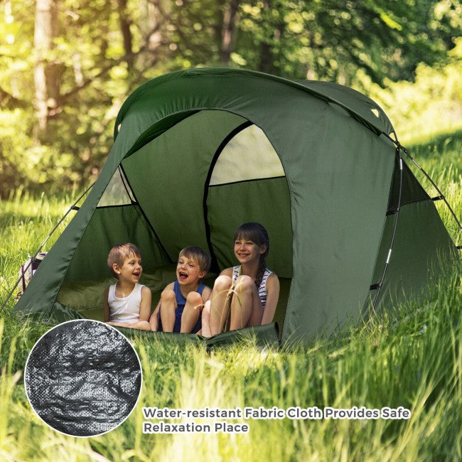 2-Person Portable Camping Tent Outdoor 4-in-1 Folding Tent with Carrying Bag