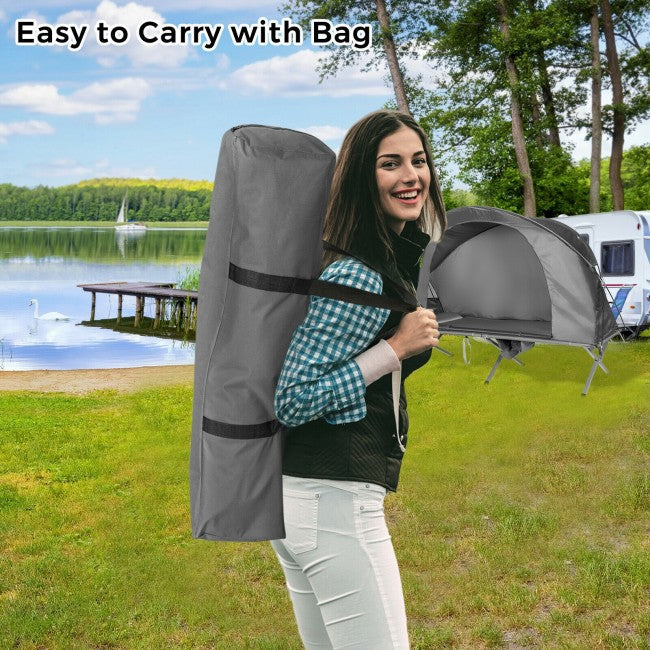 2-Person Portable Camping Tent Outdoor 4-in-1 Folding Tent with Carrying Bag