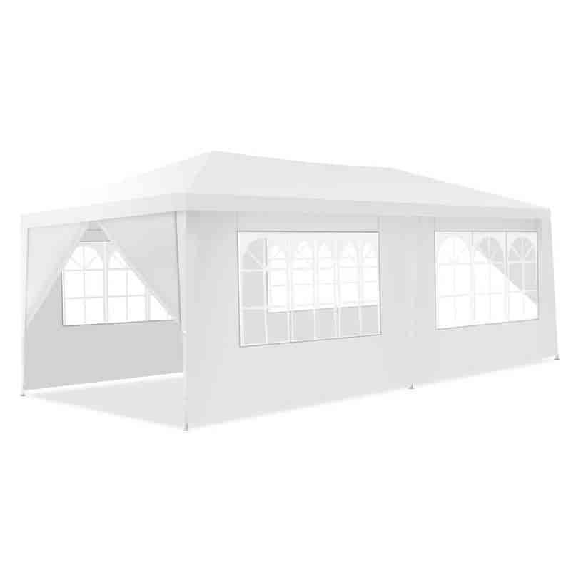 10' x 20' Outdoor Wedding Party Tent Camping Shelter Gazebo Canopy with 6 Sidewalls