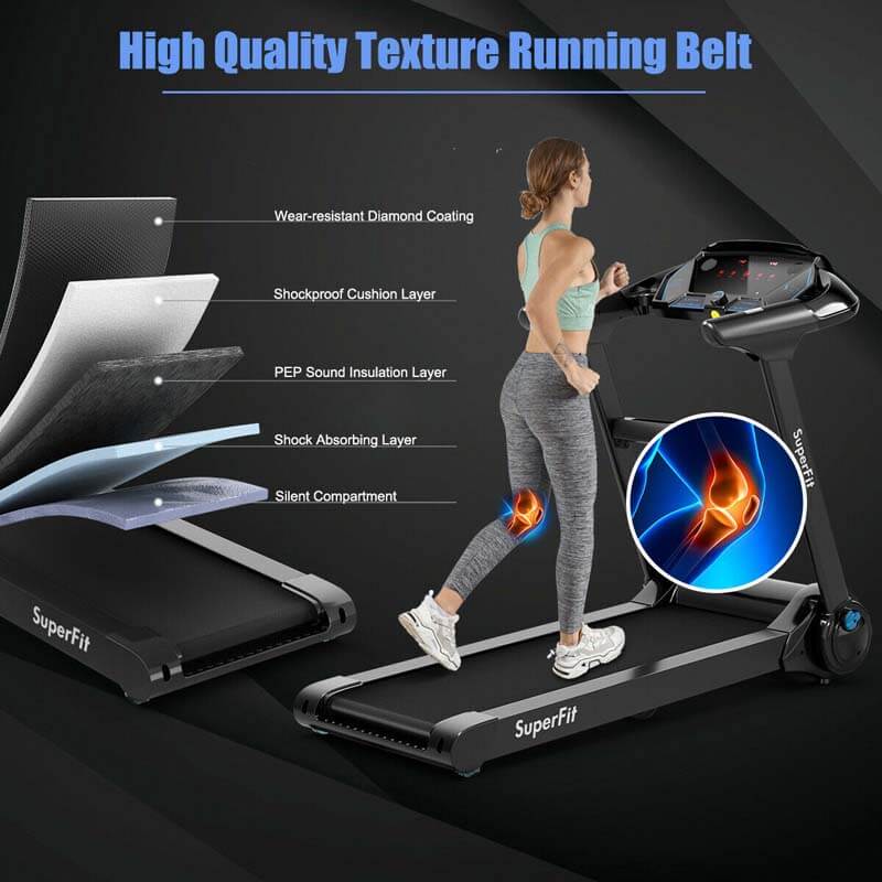 2.25 HP Folding Treadmill Running Cardio Training Machine