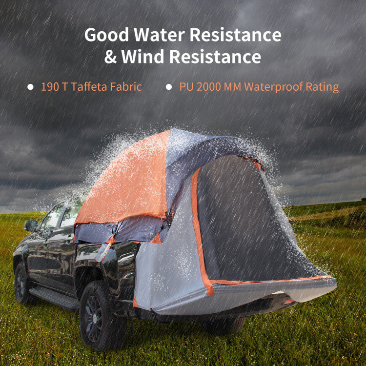 2 Person Portable Truck Bed Tent with Carry Bag for Camping Traveling Hiking