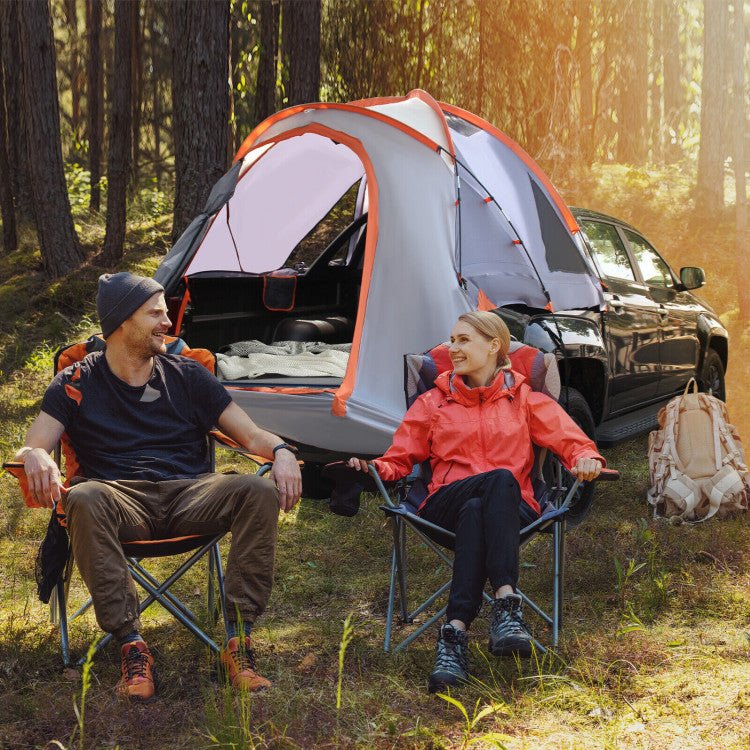 2 Person Portable Truck Bed Tent with Carry Bag for Camping Traveling Hiking