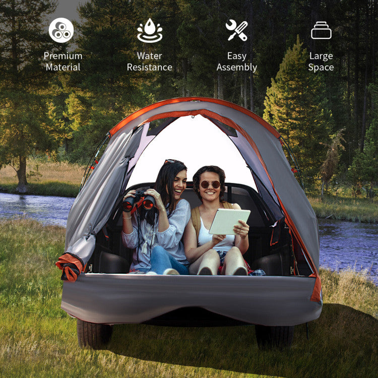 2 Person Portable Truck Bed Tent with Carry Bag for Camping Traveling Hiking