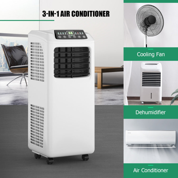 3-In-1 Multifunctional Air Cooler 8000BTU Portable Air Conditioner with Remote Control