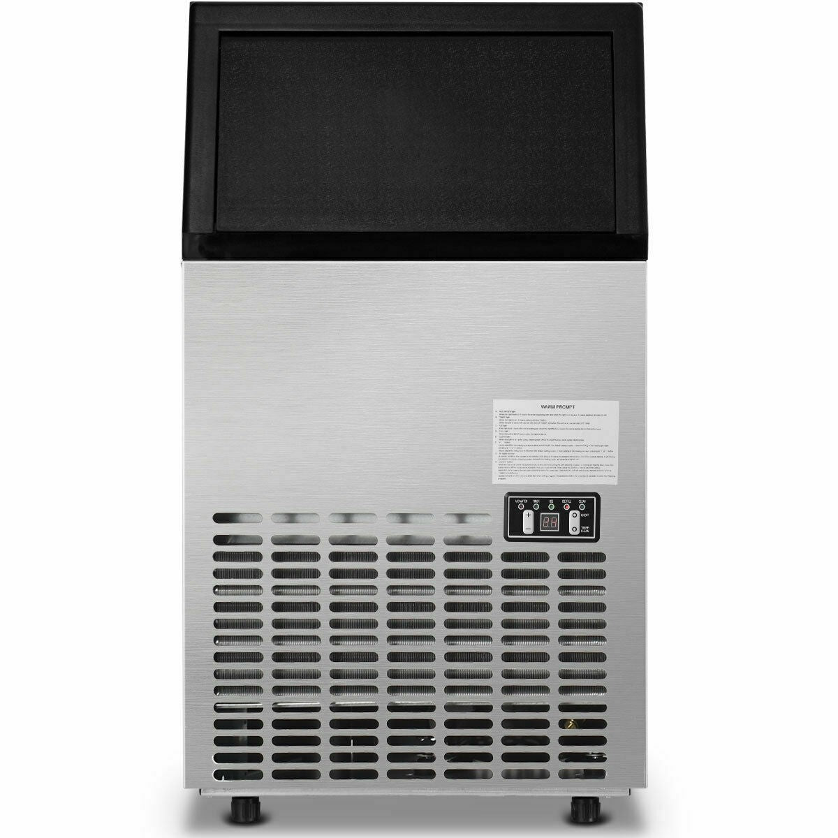 110LBS 24H Portable Built-In Stainless Steel Commercial Ice Maker Machine with Full Set of Accessories