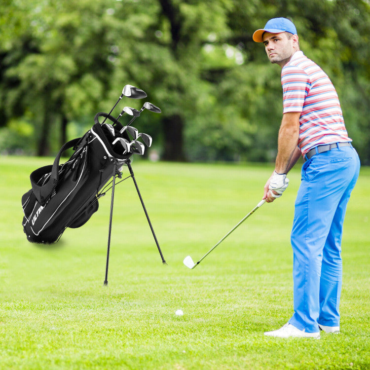 Complete Golf Clubs Package Set with Free Putter & Stand Bag for Men Women