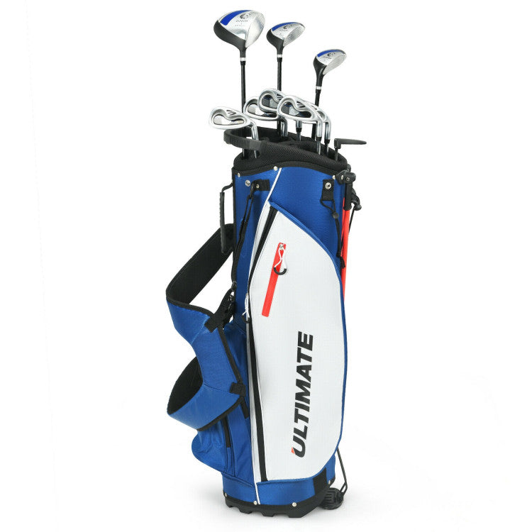Complete Golf Clubs Package Set with Free Putter & Stand Bag for Men Women