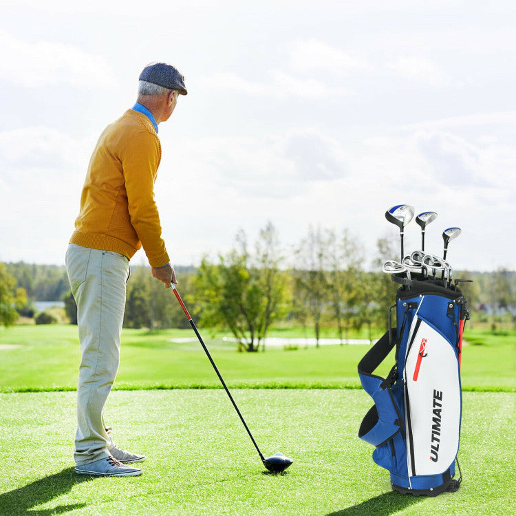 Complete Golf Clubs Package Set with Free Putter & Stand Bag for Men Women