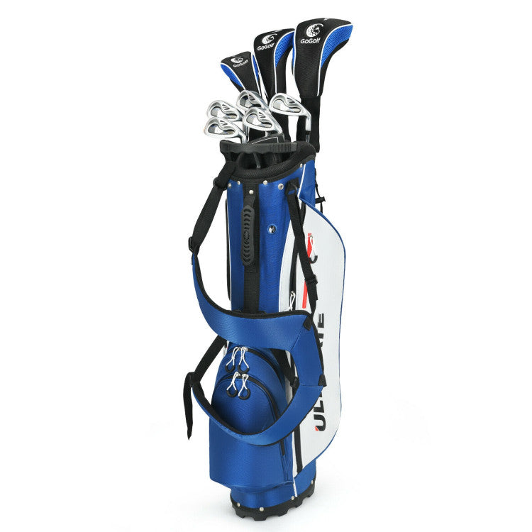 Complete Golf Clubs Package Set with Free Putter & Stand Bag for Men Women