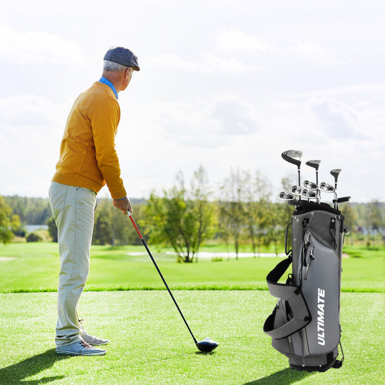 Complete Golf Clubs Package Set with Free Putter & Stand Bag for Men Women
