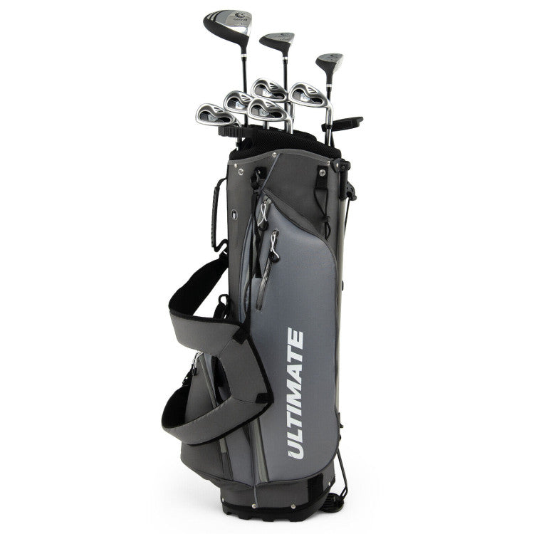 Complete Golf Clubs Package Set with Free Putter & Stand Bag for Men Women