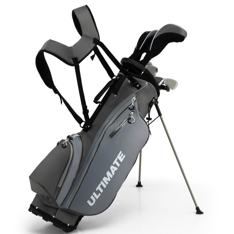 Complete Golf Clubs Package Set with Free Putter & Stand Bag for Men Women