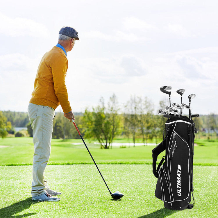 Complete Golf Clubs Package Set with Free Putter & Stand Bag for Men Women
