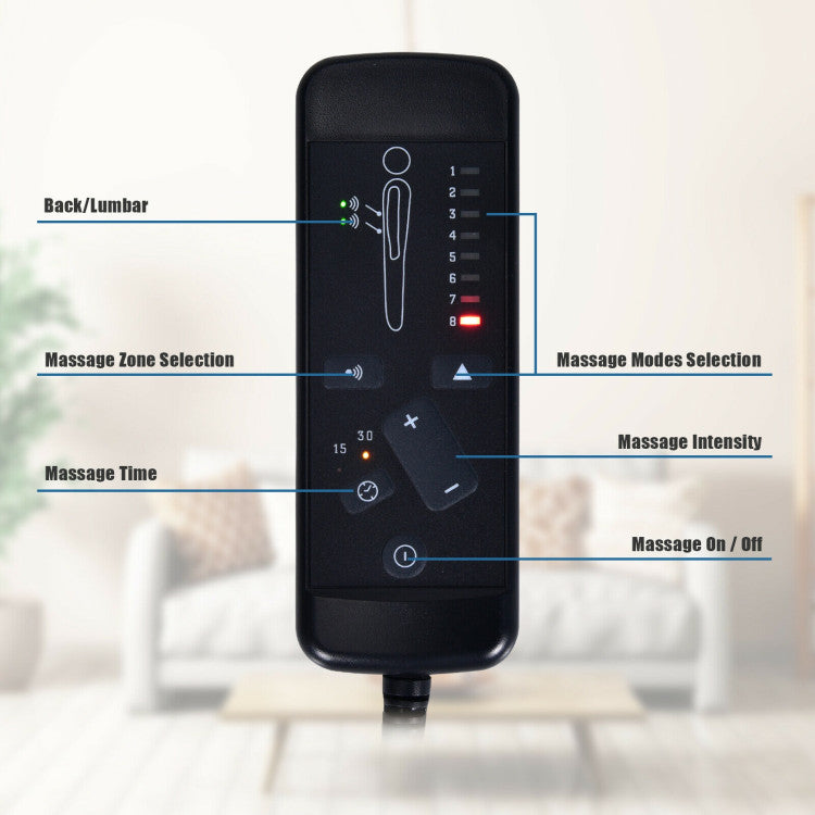 Power Lift Massage Recliner Chair Soft Warm Fabric Sofa Lounge Chair Home Theater Seating with Remote Control and Heavy Padded Cushion for Elderly
