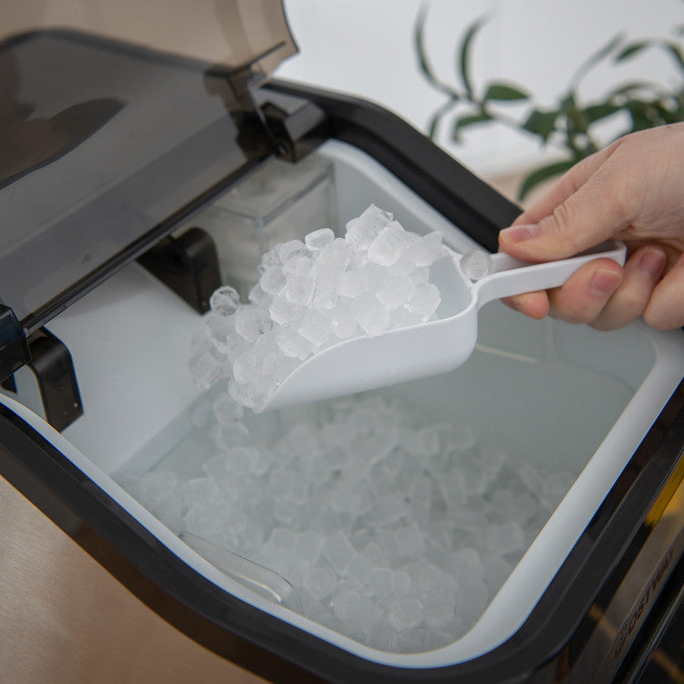 60LBS/24H Countertop Nugget Ice Maker Portable Pebble Ice Machine with 24H Timer and Self-Cleaning Function