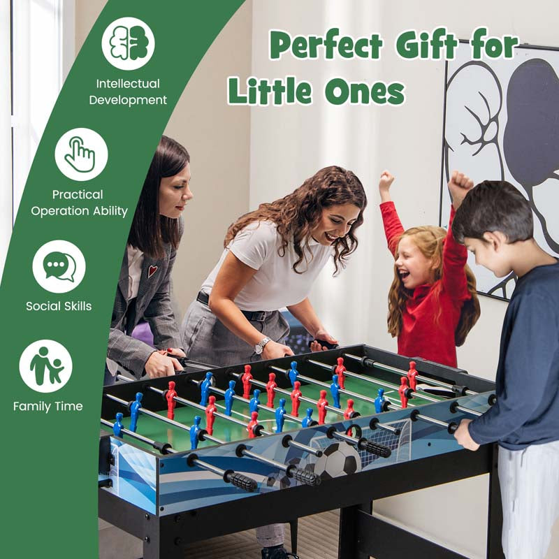 14-in-1 Multi Game Table, 48" Combo Game Table with Hockey, Foosball, Pool, Table Tennis, Basketball, Bowling for Kids Adults, Home Arcade, Game Room