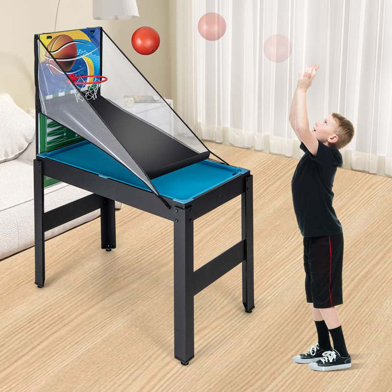14-in-1 Multi Game Table, 48" Combo Game Table with Hockey, Foosball, Pool, Table Tennis, Basketball, Bowling for Kids Adults, Home Arcade, Game Room