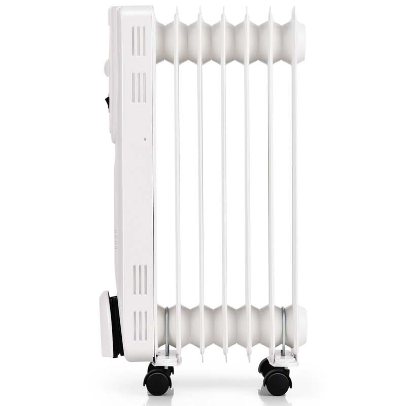 1500W Oil Filled Radiator Heater Portable Electric Space Heater with Thermostat and Overheat Protection