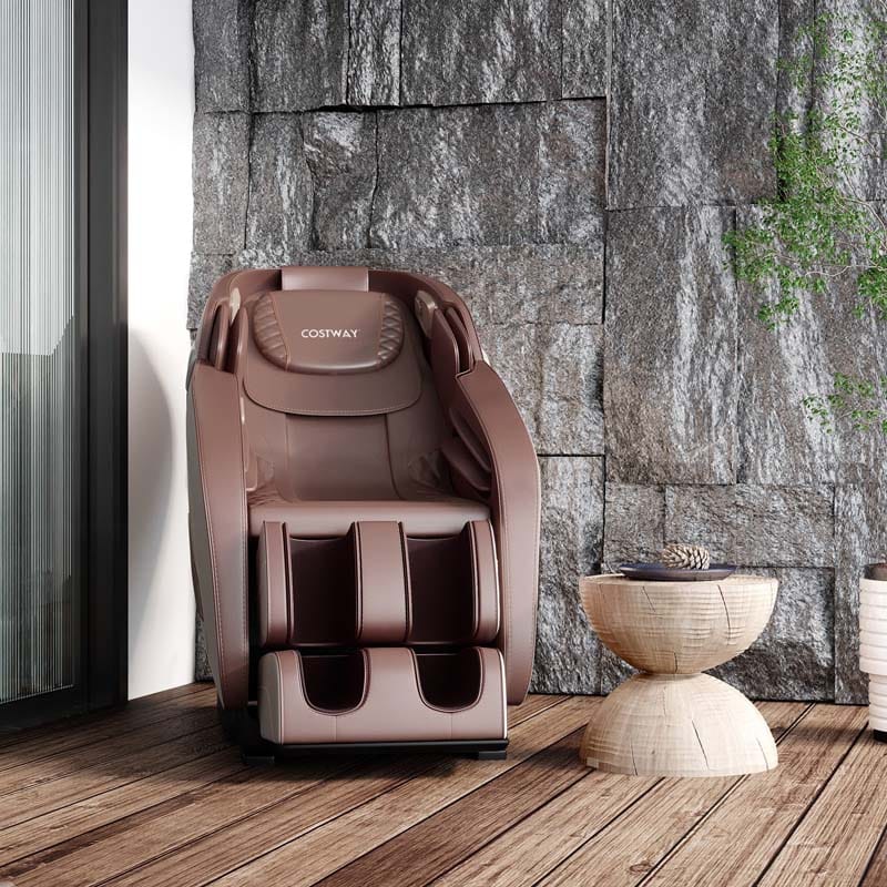 Full Body Shiatsu Massage Chair, SL Track Zero Gravity Massage Recliner with Auto Body Detector