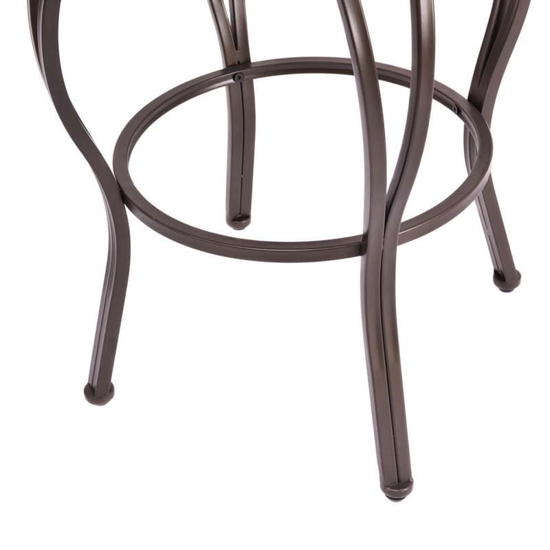 2-Pack 30" Counter Height Bar Stools 360 Degree Swivel Vintage Dining Chairs with Leather Padded Seat