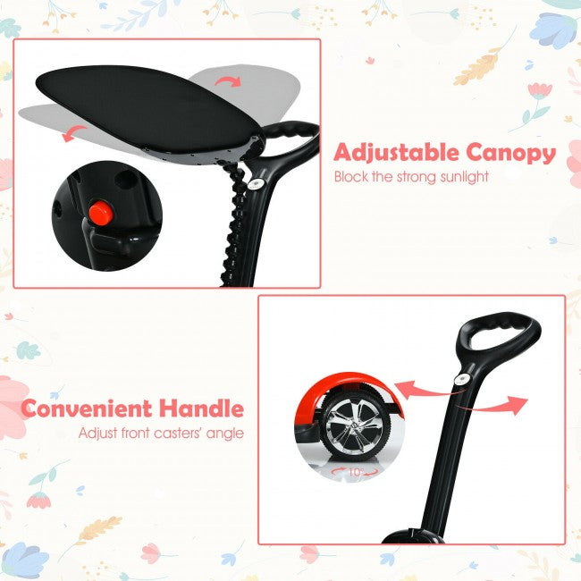 Licensed Bentley Kids Push Car With Removable Canopy