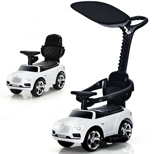 Licensed Bentley Kids Push Car With Removable Canopy