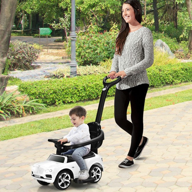 Licensed Bentley Kids Push Car With Removable Canopy