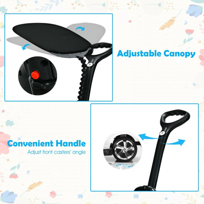 Licensed Bentley Kids Push Car With Removable Canopy