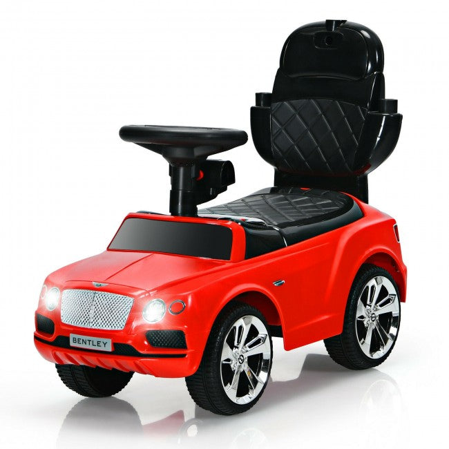 Licensed Bentley Kids Push Car With Removable Canopy