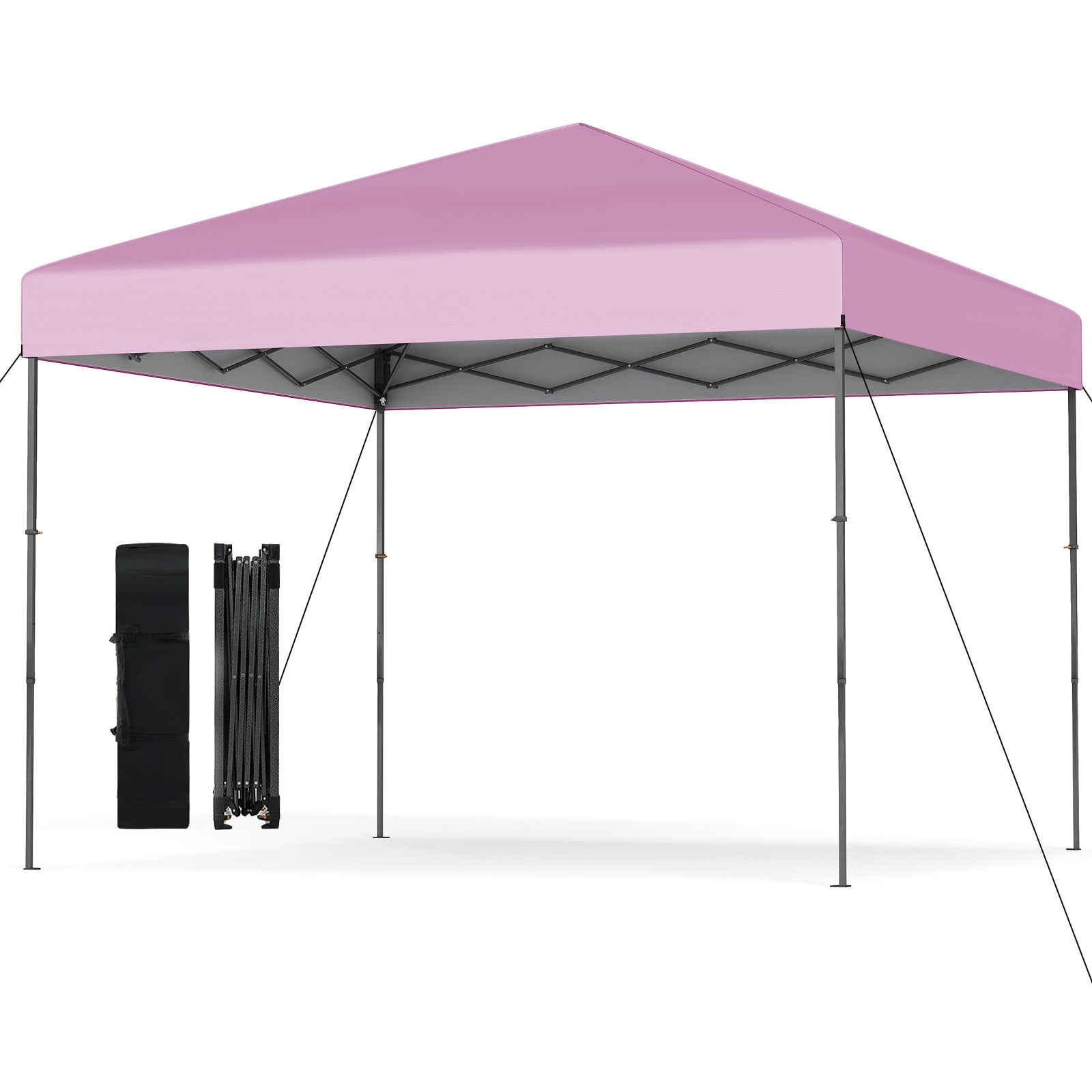 3 x 3 m Pop up Canopy Tent w/ Portable Carrying Bag, 8 Stakes, 4 Wind Ropes