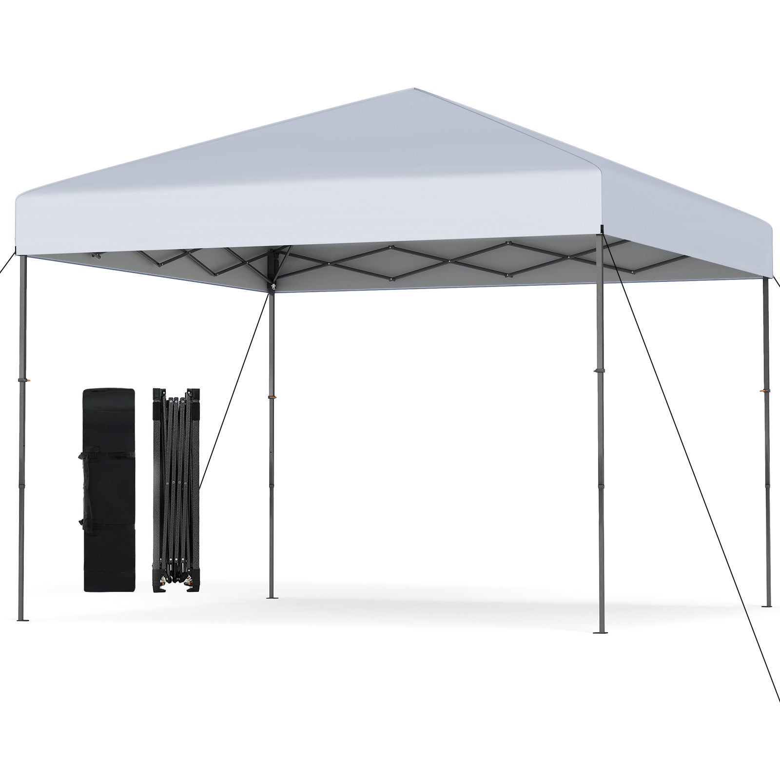 3 x 3 m Pop up Canopy Tent w/ Portable Carrying Bag, 8 Stakes, 4 Wind Ropes