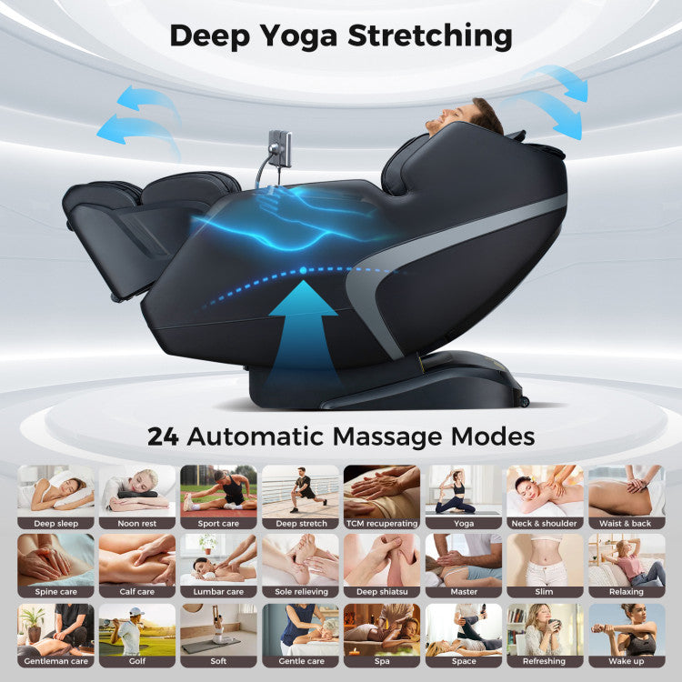 2025 Enjoyment 13 Pro - 4D SL-Track Full Body Massage Chair with Zero-Gravity Design