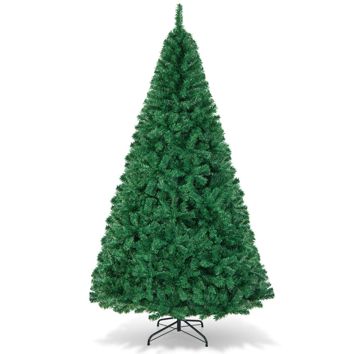 2.4m Artificial Christmas Tree Xmas Pine Tree with Solid Metal Legs