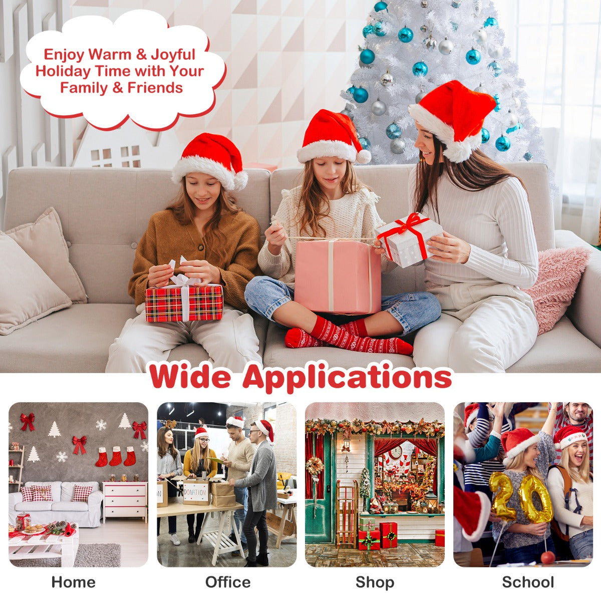 Artificial Xmas Decoration Tree with PVC Branch Tips and Metal Stand